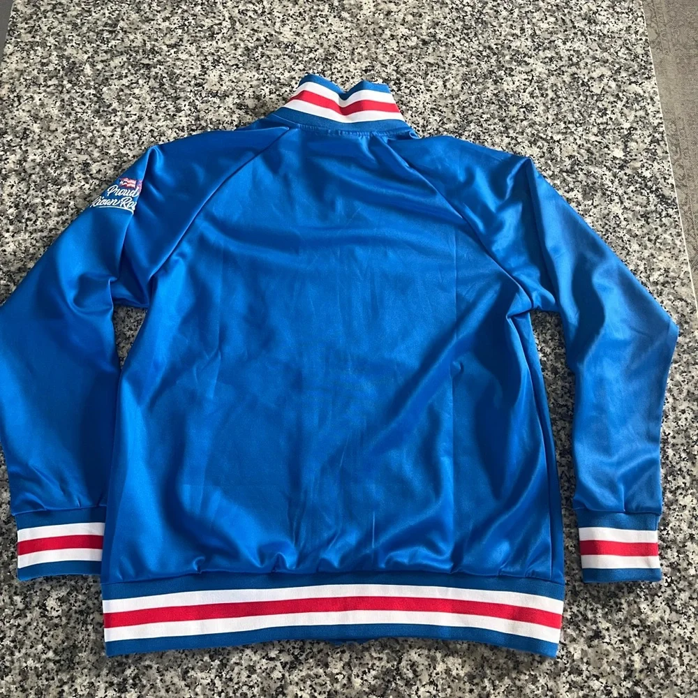 Puerto Rico Blue Baseball Athletic Zip-Up Jacket - Picture 8 of 8